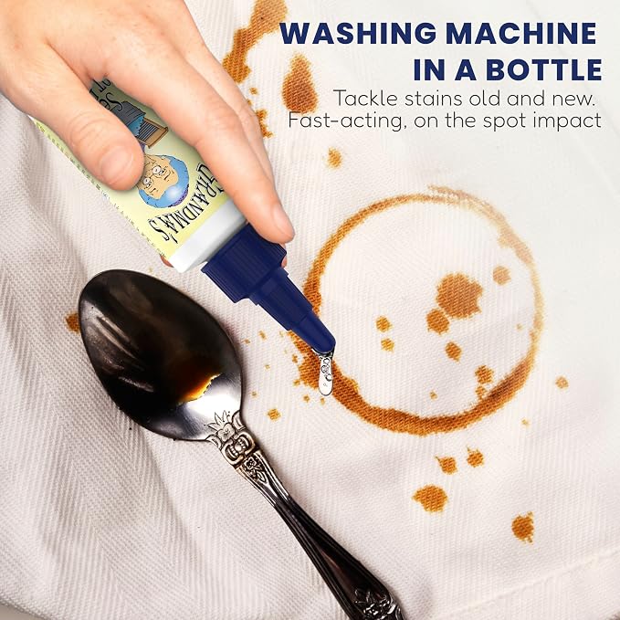 Grandma's Secret Spot Remover Laundry Spray - Chlorine, Bleach and Toxin-Free for Clothes - Fabric Stain Remover Removes Oil, Paint, Blood and Pet Stains - 16 oz & 2 oz Combo, DuoPack