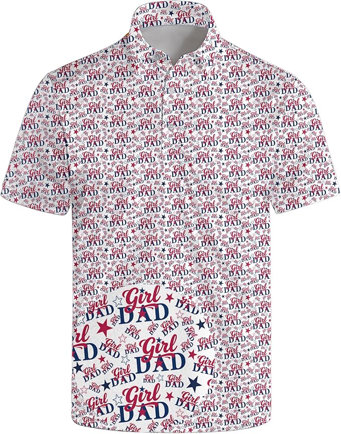Polo Shirts for Men Moisture Wicking Mens Polo Shirts Patriotic Shirts for Men