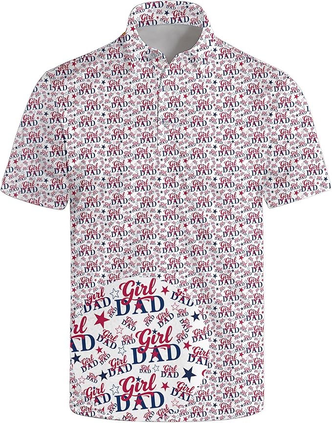 Polo Shirts for Men Moisture Wicking Mens Polo Shirts Patriotic Shirts for Men