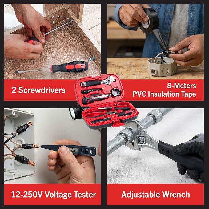Stalwart Household Hand Tools Kit, 9-Piece