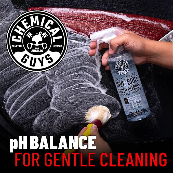 Chemical Guys, Nonsense Colorless & Odorless All-Surface Cleaner, 1 Gallon | Colorless, odorless, residue-free cleaner lifts dirt from vinyl, rubber, plastic, carpet and upholstery.