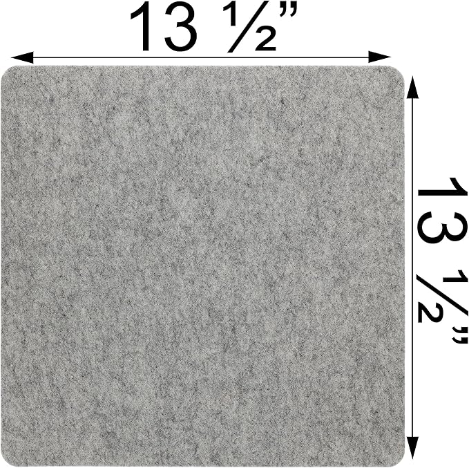 Wool Pressing Mat - Ironing Pad for Quilting & Sewing | Premium 100% New Zealand Felted Wool, by Sew Creative (13-1/2" x 13-1/2")