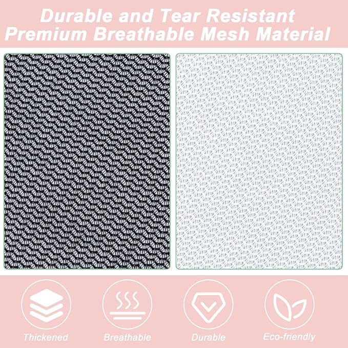 4 Pack Mesh Travel Laundry Bag 12" x 16"Extra Large Dirty Clothes Organizer | Machine Washable Dirty Clothes Organizer with Drawstring and ID Tag, Large Enough to Laundry Essentials forTravel