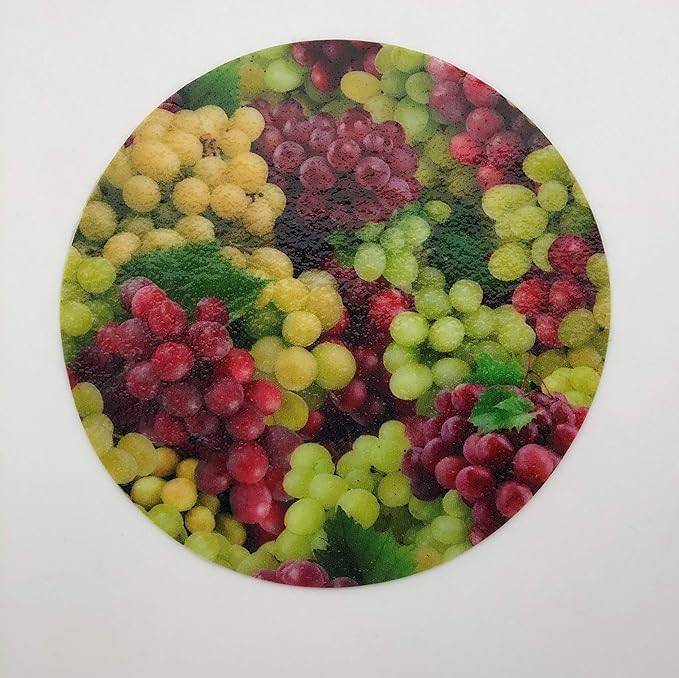 Andreas Silicone Jar Opener, Grapes – 6.25" Non-Slip Lid Gripper & Garlic Peeler, Dishwasher Safe, Multi-Use, Durable Silicone & Fabric, Made in the USA, JO-10