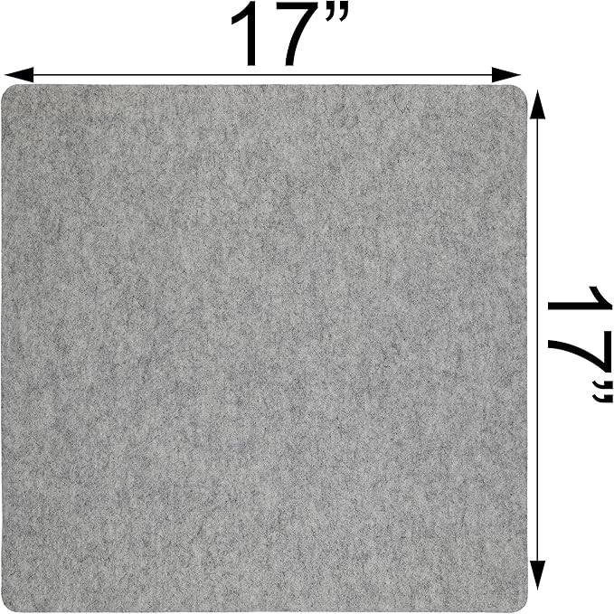 Wool Pressing Mat - Ironing Pad for Quilting & Sewing | Premium 100% New Zealand Felted Wool, by Sew Creative (17" x 17")