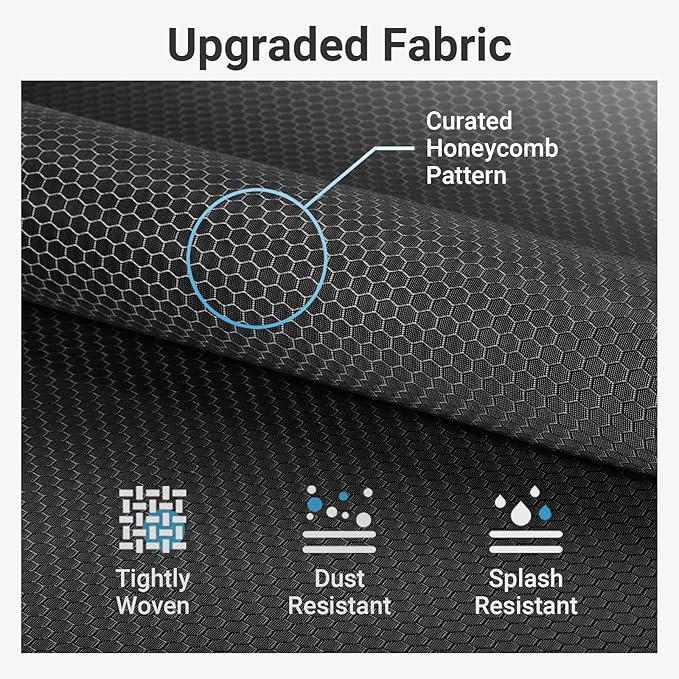 VIPEK V5C Bedroom Armoires Portable Closet Clothing Rack, White Metal with Black Cover, Adjustable Custom Freestanding Wardrobe Heavy Duty Covered, Max Load 890LBS