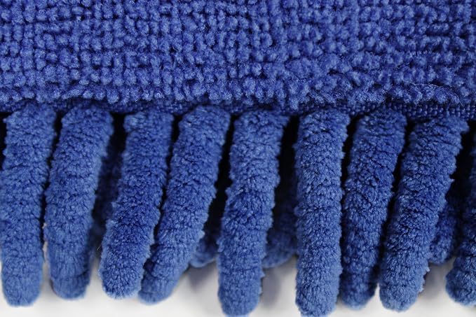 CleanAide Dual-Sided Chenille and Terry Microfiber Duster Covers, Fits Flex Dusters, Machine Washable, Chemical-Free Cleaning, Traps Dirt & Dust, Safe for Electronics, Home, and Vehicles, 6-Pack