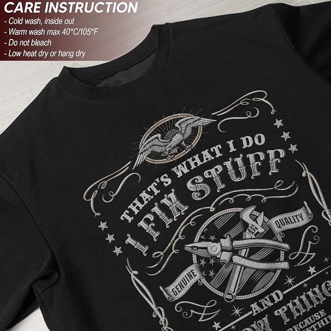 Stuff for Men, I Fix Stuff and Know Things Tshirt Men 4 | Graphic tee featuring humorous fix-it themed artwork and bold statement design for everyday wear and personal expression