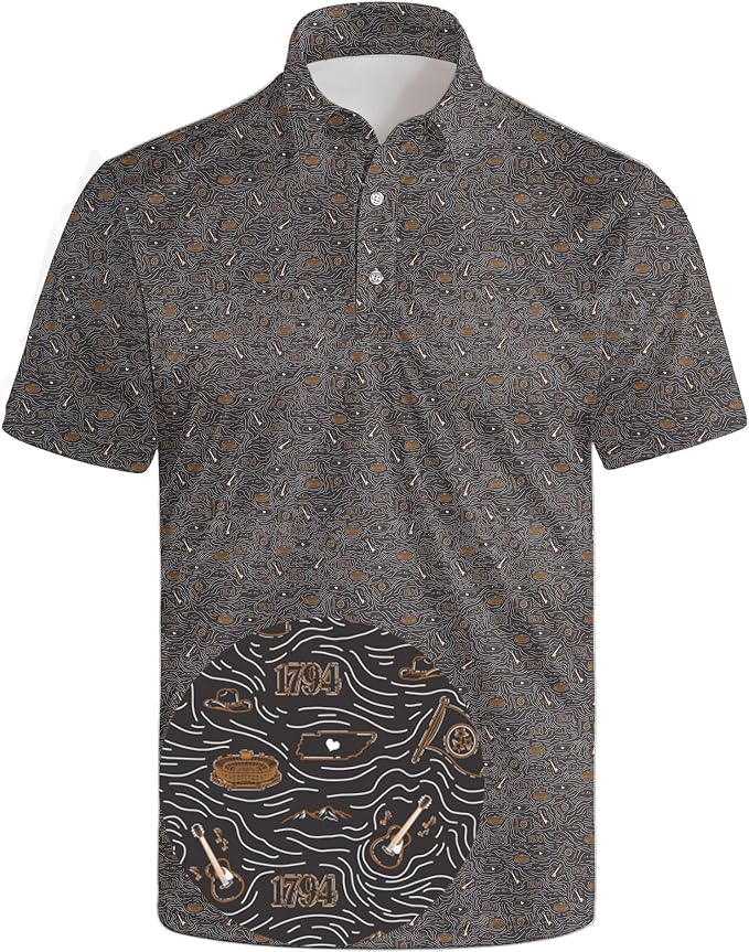 Polo Shirts for Men Moisture Wicking Mens Polo Shirts Patriotic Shirts for Men