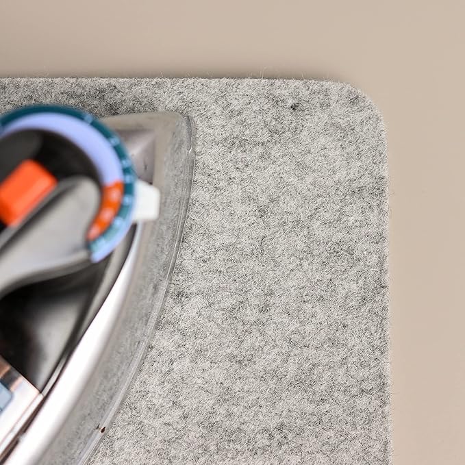 Love Sew Wool Pressing Mat - Ironing Pad for Quilting and Sewing - Perfect Pressing Mat for Ironing Boards, Quilting,Sewing,Pressing Seams,Embroidery Crafts (Grey)