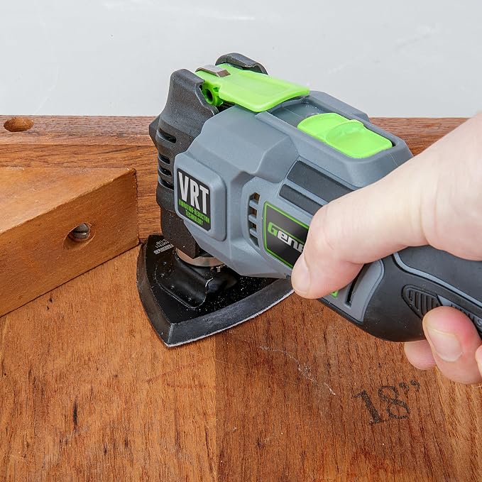 Genesis 20V Brushless Oscillating Multi-Tool, G20MAX Vibration-Reduction Technology (VRT), with Battery, Charger and Accessories (GLMT20BH)