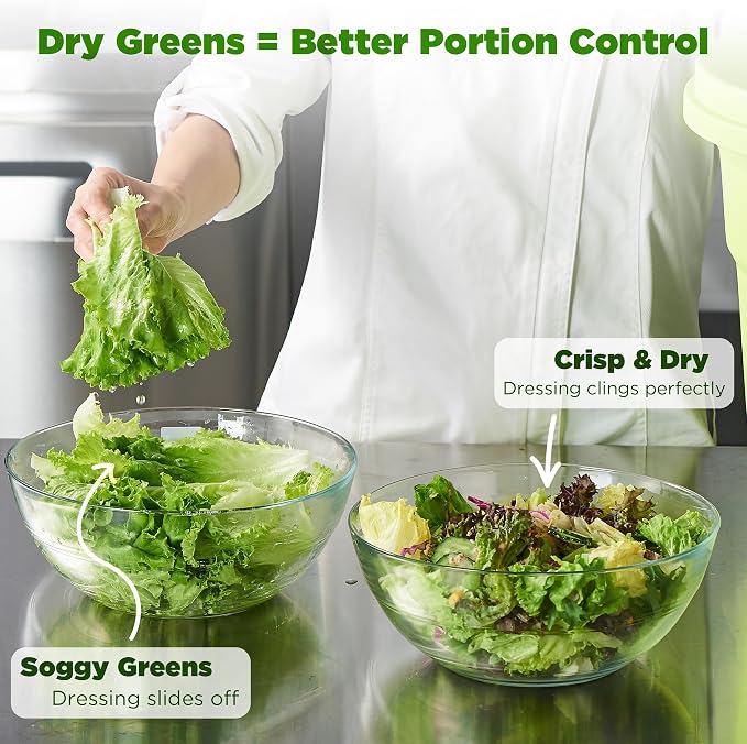 CURTA 20 Quart (5 Gallon) Commercial Salad Spinner, Heawy Duty Manual Lettuce Dryer with Built-in Drain Hose, Large Vegetable Washer Holds 7 Lettuce Heads for Restaurant Kitchen Prep