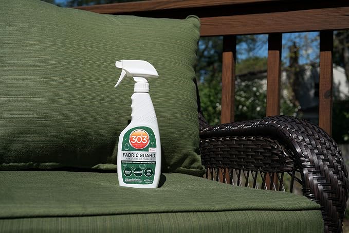 303 Fabric Guard Water Repellent for Outdoor Fabrics, 16 oz | Restores water and stain resistance on outdoor fabric, canvas, cushions, and upholstery.