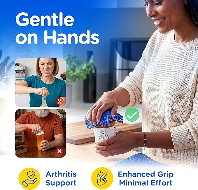 Compac Home Mighty Gripper Non-Slip Pads Jar Opener, Stablize Pictures, Keyboards, Lamps, and More, 8 Count