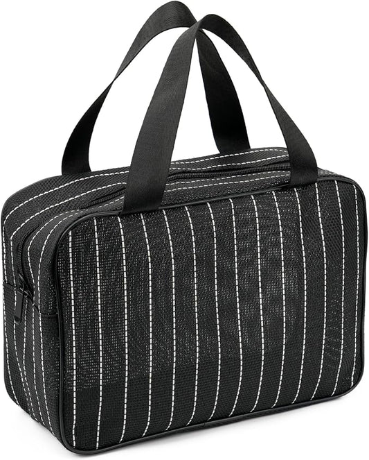 REDSINDA Mesh Shower Caddy Bag for Bathroom Gym Camping Portable Travel Mesh Toiletry Bag for Women Men