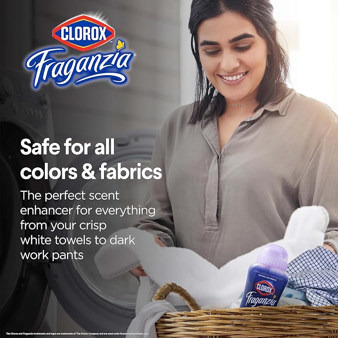 Clorox Fraganzia Scent Booster Crystals, Lavender, Twin Pack of 18 Oz, 6-Pk | In-wash fragrance beads, HE compatible, safe for all fabrics and colors, long-lasting freshness