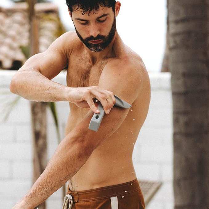 The Body Squeegee Original Silicone Squeegee for Body, Curved Water Remover for Skin, Post-Shower Drying Tool, Hygiene Tool for Reducing Muskiness in Towels, Shower Accessory and Bathroom Essential