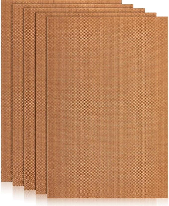 Honeydak 5 Pack Polymer Clay Oven Mat Non Skid Mat, 7.9 x 11.8 Inches