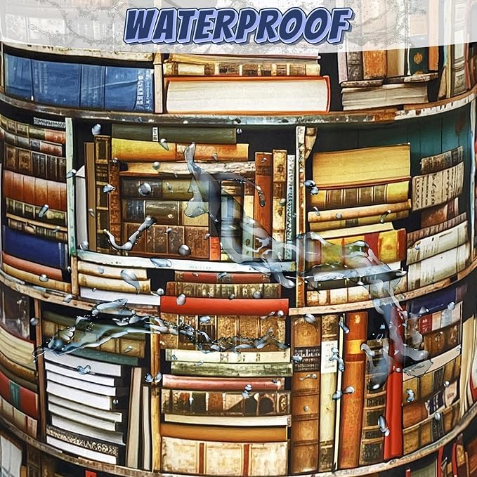 Retro Bookshelf Laundry Basket Oxford Cloth Hamper 18.9"x16.5" | Retro Books Laundry Hamper With Handle Foldable Portable Clothes Storage Laundry Bag For Laundry Room/Bedroom/Bathrooms