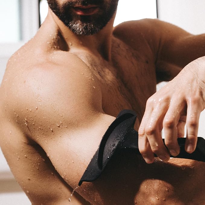 The Body Squeegee Original Silicone Squeegee for Body, Curved Water Remover for Skin, Post-Shower Drying Tool, Hygiene Tool for Reducing Muskiness in Towels, Shower Accessory and Bathroom Essential